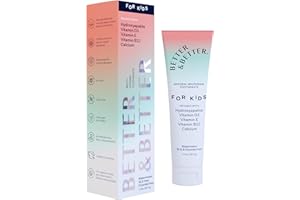Better & Better Kids Toothpaste | Natural Hydroxyapatite Toothpaste Infused w/Calcium & Vitamins D, E, B12 | Fluoride & SLS Free for Sensitive Brushers | Watermelon Flavor | 3.4oz, 1 Pack