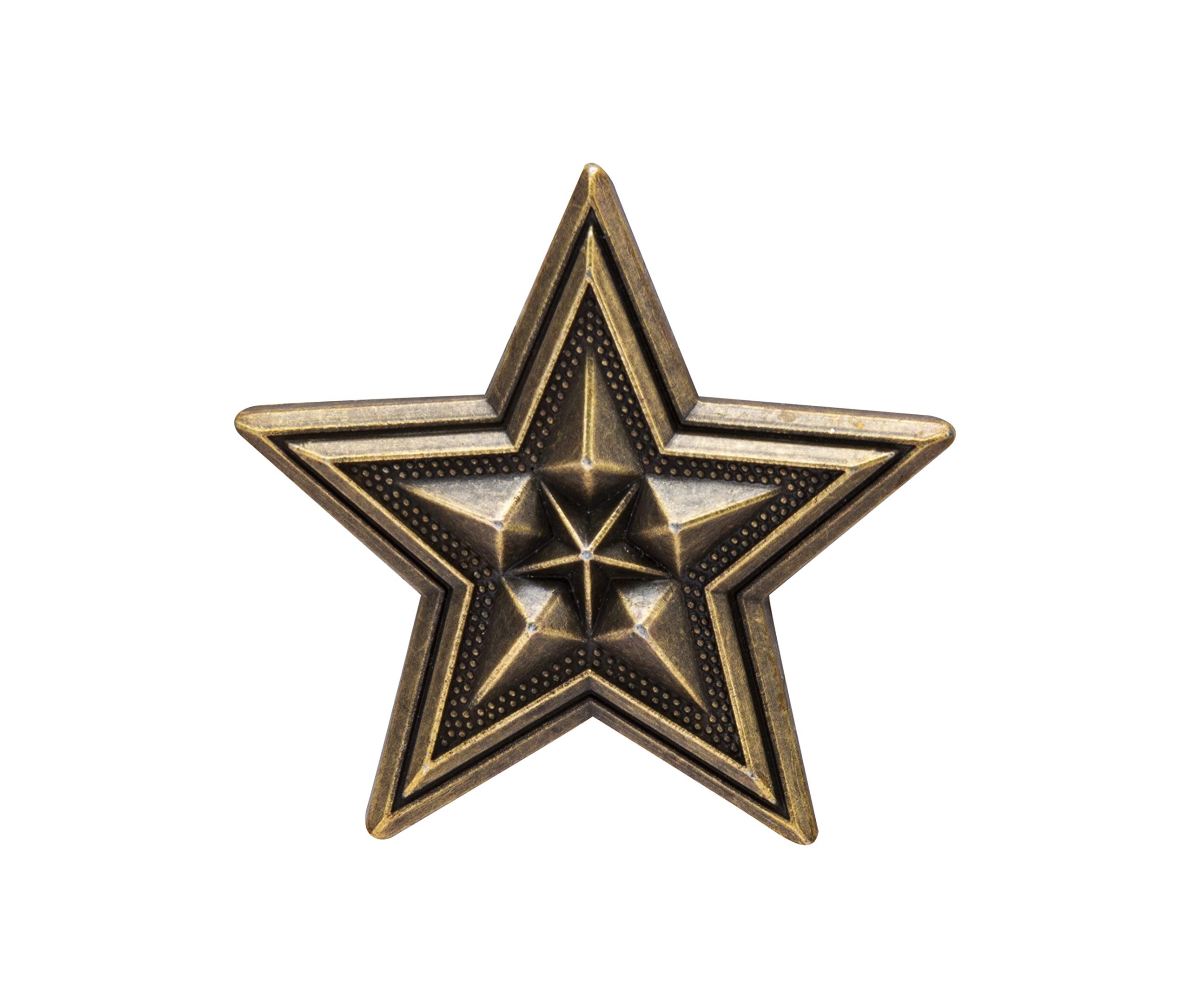 Brooch Lapel Pin for Men Super Star Lapel Pin Badge Coat Suit Wedding Gift Party Shirt Collar Accessories Bronze