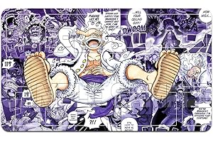 YMILOHOGI Playmat Trading Card Game OPCG Mat CCG MTG Playmat TCG Card Game Table Mat Mouse Pad 600X350mm + Free Bag (H007) (Luffy H188)