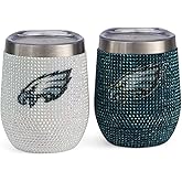The Memory Company Officially Licensed NFL - 2-Pack Home/Away Leopard SS Stemless Wine Tumblers
