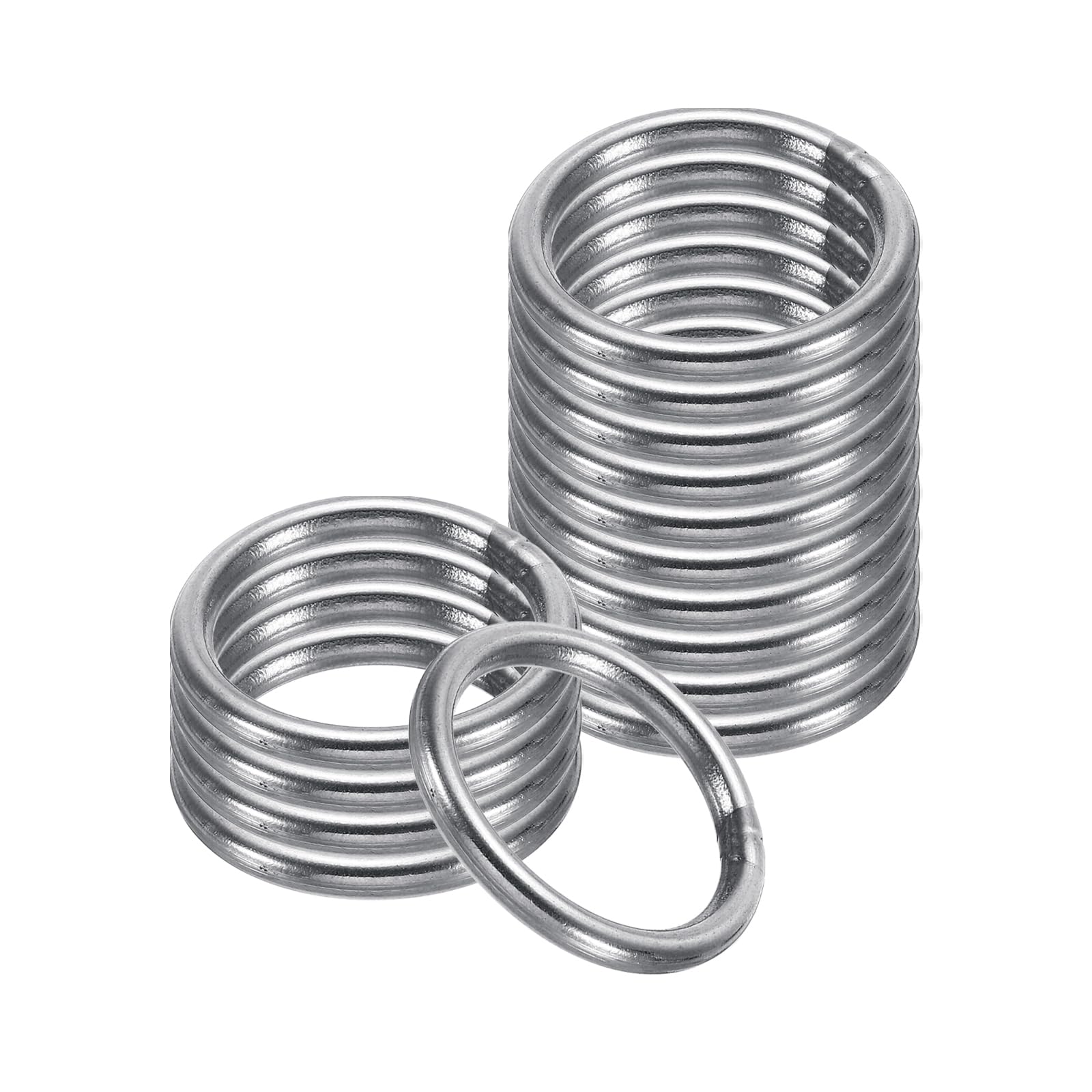 PATIKIL 19mm Metal O Rings, 15 Pack 304 Stainless Steel Round Rings for Hardware Bags Belts Hanging Baskets DIY Craft Supplies