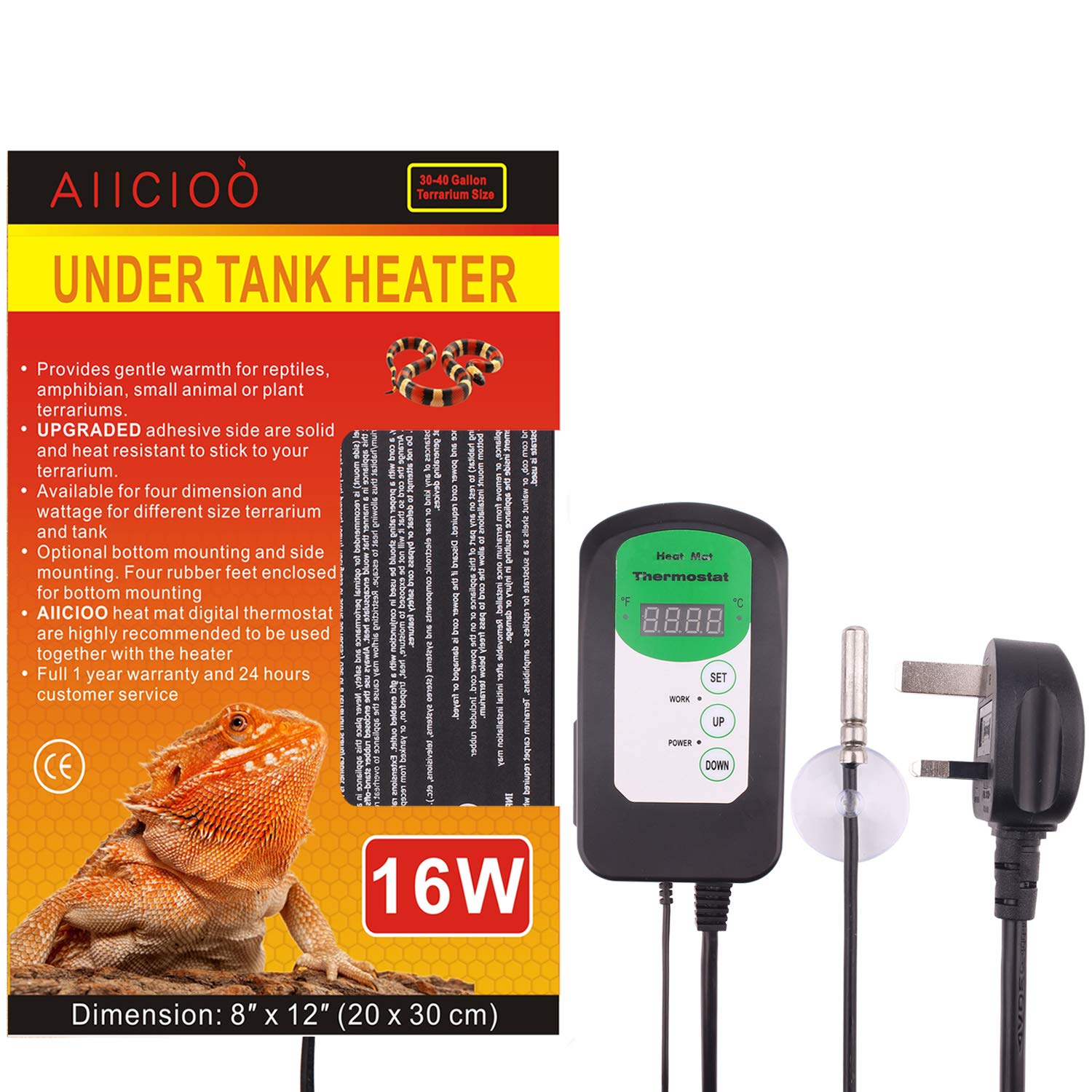 temperature controlled reptile heating pad