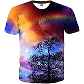 EOWJEED T-Shirts Graphic Tees Unisex 3D Short Sleeve Shirts for Men Women