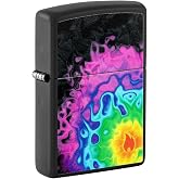 Zippo Pattern Design Black Matte Pocket Lighter