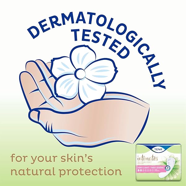 TENA SENSITIVE CARE EXTRA COVERAGE FEMALE INCONTINENT PAD VERY LIGHT LONG 9″ L 54291, 50 CT