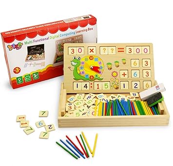 Wooden Educational Toys Magnetic Art Easel Animals Puzzle Games for Kids