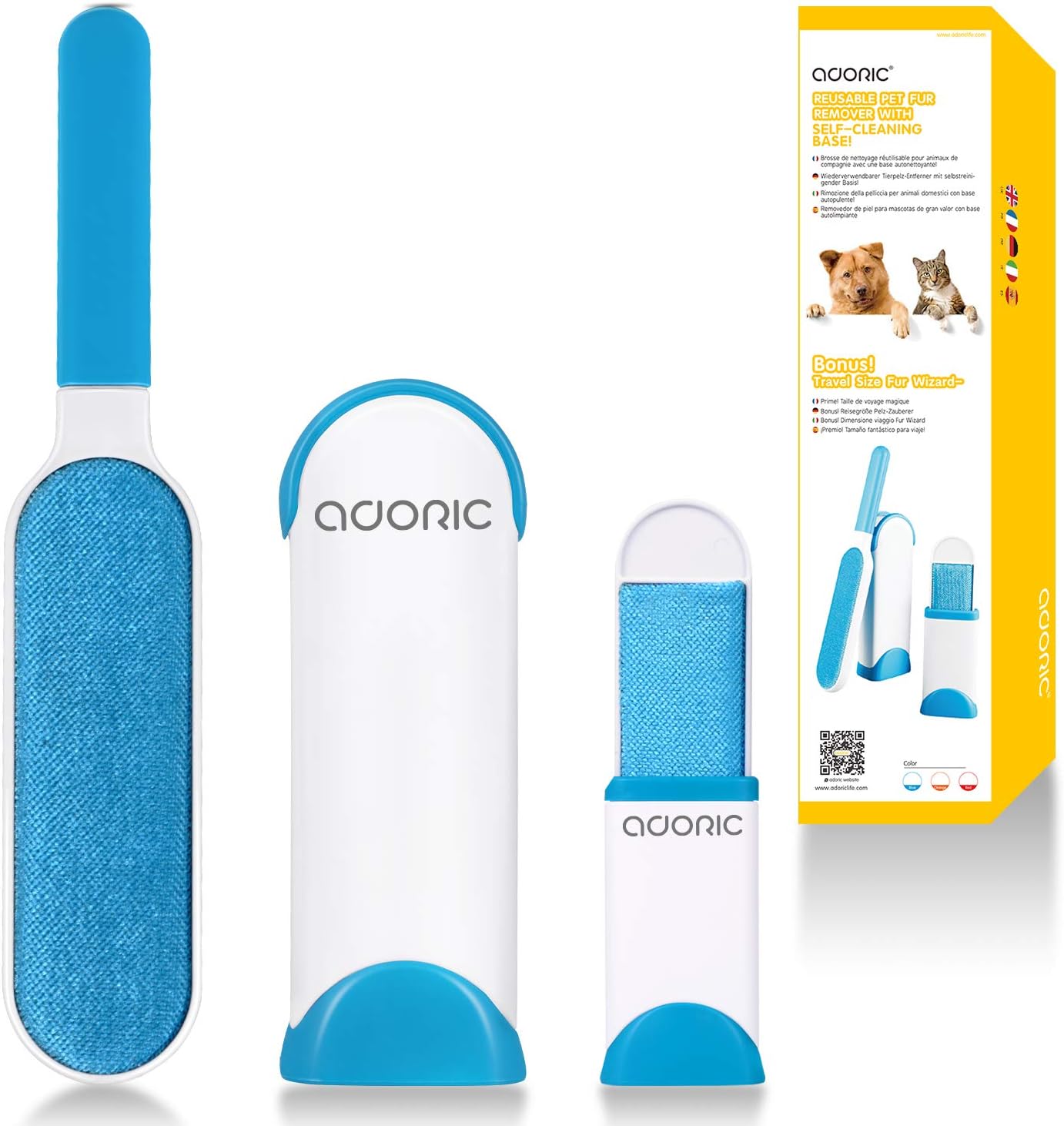 Adoric Pet Fur Remover, Pet Hair Brush 