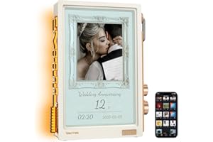 Divoom Times Frame-10.1" WiFi Digital Picture Frame with 64GB, Free App with No Subscription Fees, Supports Uploading Photos/