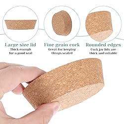 2pcs Large Cork Stoppers for Jars Cork Lids for
