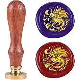 CRASPIRE Snake Wax Seal Stamp – 25mm Brass Stamp Head With Alloy Handle For Invitations, Gifts, And Crafts
