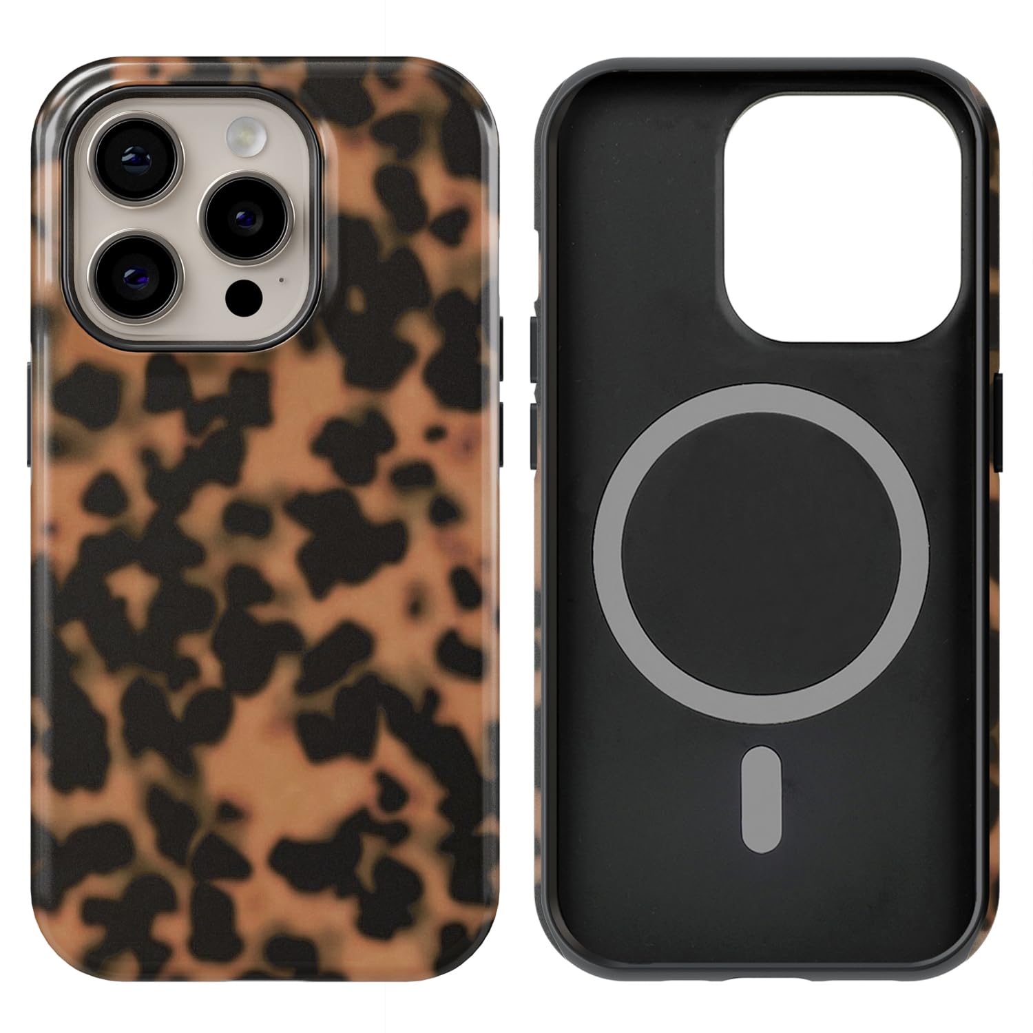 Photo 1 of BayPastel X for iPhone 14 Pro Max Case Design Strong Magnetic Cute Slim [Compatible with MagSafe] Wireless Charging Phone Case 2 in 1 Shockproof Heavy Duty Protection Cover 6.7",Turtle Shell