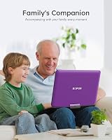 Boifun 17.5 Inch Portable DVD Player with 15.6 Inch HD Swivel Screen Purple view 7