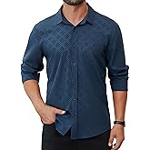 Hardaddy Mens Dress Shirt Long Sleeve Business Casual Button Down Shirts Men with Pocket Fall Winter
