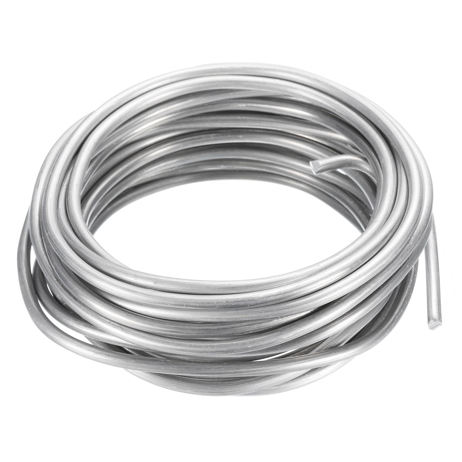 PATIKIL 4mm Bonsai Training Wire, 1 Roll Floral Wire Stems Anodized Aluminum Tree Wire 16.4 Feet Total for Gardening Branch Fixing, White