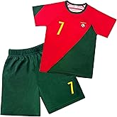 Xuomuen Argentina Boys Youth Kids Soccer Jersey&Shorts Baby Soccer Jersey Outfits Toddler Football Uniform