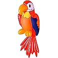 WIDMANN Inflatable Parrots 60cm Props & Theme Inflatable Blow-Up Party Decoration for Fancy Dress Accessory