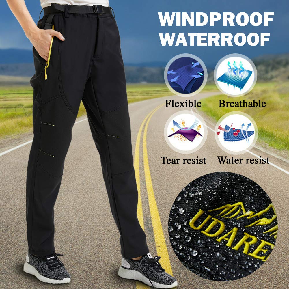fleece lined waterproof pants womens