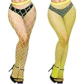 Benefeet Sox 2 Pack Womens High Waist Fishnet Tights Mesh Stockings Sexy Hollow Out Pantyhose Large & Medium Net