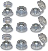 Falcon Corrugated Roofing Plastic Screw Cover Strap Caps Clear 20mm x 13mm 5mm view 1