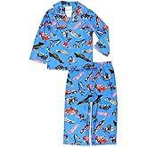 Hot Wheels Racecar Toddler and Boys Flannel Coat Style Pajama Set