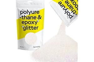 Hemway Polyurethane & Epoxy Glitter 100g - Mother Of Pearl Iridescent | Microfine Metallic Flake Sequins for Halloween Crafts