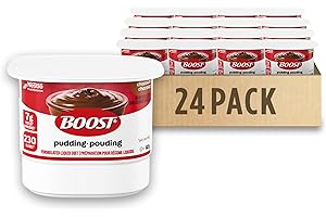 BOOST Chocolate Pudding, Ready-to-eat Oral Nutrition Supplement, Nutritionally Complete, 7g Protein, 230 Calories, Kosher, Gl