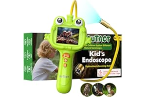 OUTACT Kids Endoscope, 2.4 IPS Borescope Snake Camera With Light,Nature Exploration Educational STEM Toys For Boys & Girls,Snake Scope For Outdoor Adventures,Birthday Gift For 3＋