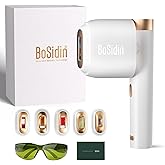 Laser Hair Removal, BoSidin IPL Hair Removal with Painless Ice-Cooling, 2-in-1 Face SR Rejuvenation, 6+1 Modes, 6 Levels Hair Removal for Women Permanent, Laser Hair Removal Kit with Shaver, Goggles