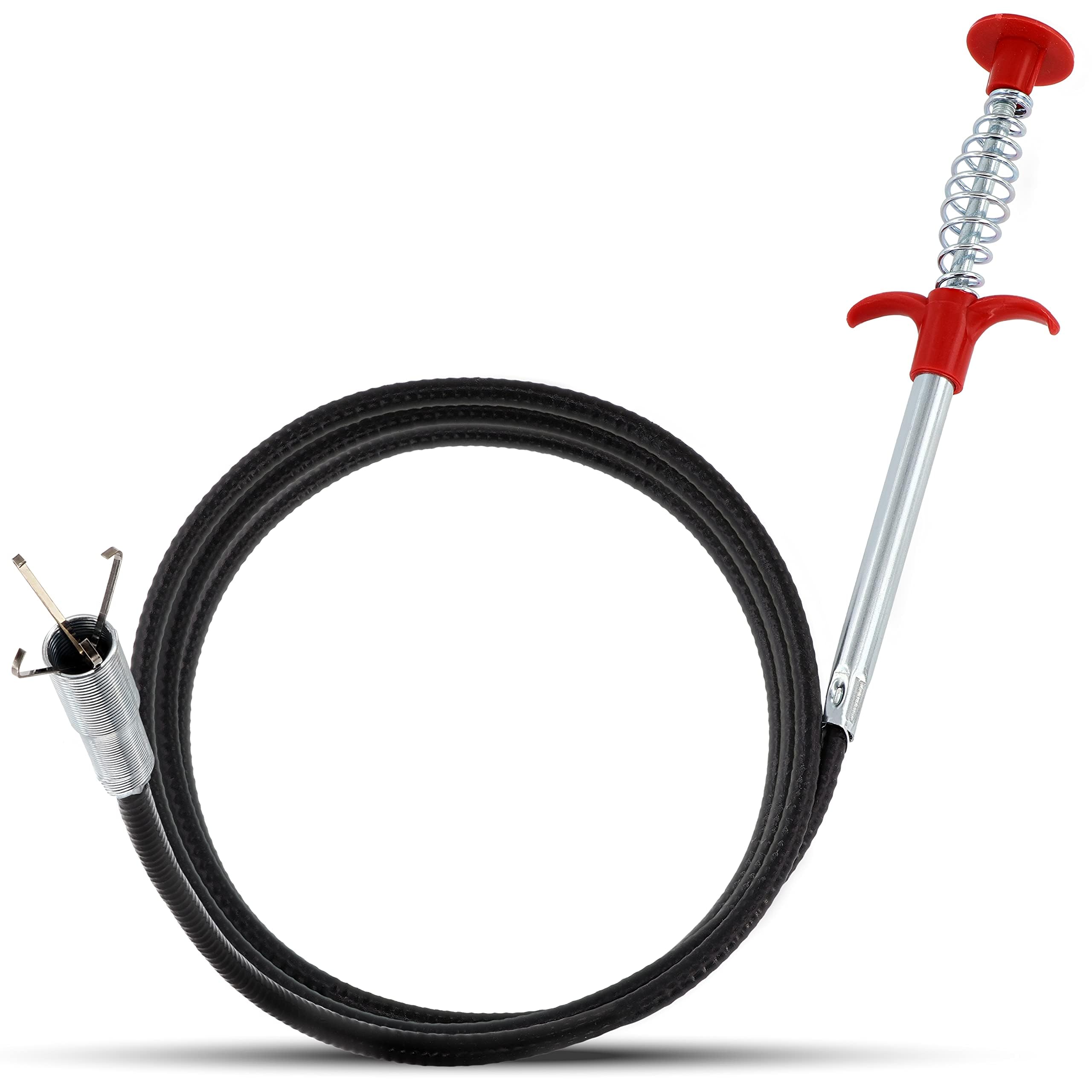 Photo 1 of 62" Snake Drain Clog Remover - Used as Hair Clog Remover for Sink, Shower, and Bathtub - Dryer Vent Cleaner, and as a Flexible Grabber Tool for Hard to Reach Places - By RAM-PRO