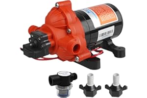 SEAFLO 33 Series 12V DC RV/Camper/Boat/Off-Grid Fresh Water Pressure Pump –12V, 3.0 GPM, 45 PSI, On Demand Self-Priming, Built-In Pressure Switch - NSF, CE & Rohs Certified, UL Listed, 4-Year Warranty