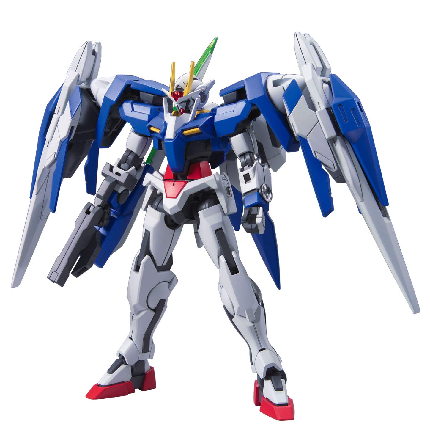 Bandai Gundam - HG 1/144 OO Raiser+Gn Sword II - Model Kit, White, Gray, Red
