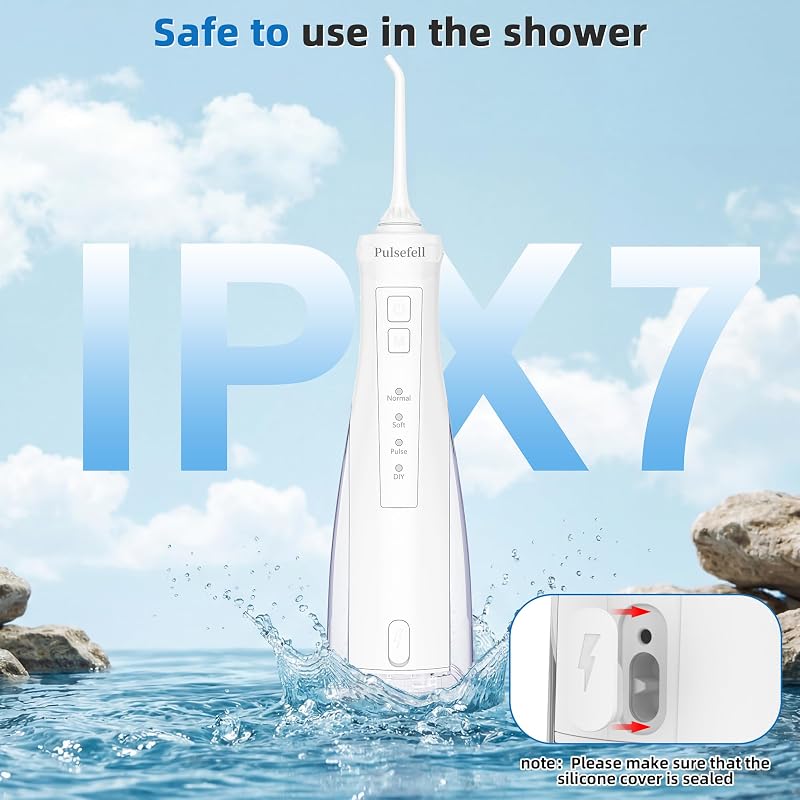 Irrigador Dental Portátil, 300 ML Water Flosser Recargable