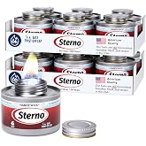 Sterno Handy Wick Twist Top Chafing Fuel, 6-Hour Burn, 12 Pack | Easy Twist cap, steady wick flame, UL 2997 validated, consistent heat, cool can, reusable, indoor/outdoor
