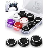 16-in-1 Performance Thumb Grips Joystick Caps for PS5/4/Xbox/Switch Pro | 3 Height Thumbstick Grips Covers (FPS, CQC, Skin) &amp; 5 Anti-Slip, Ultimate Comfort &amp; Control