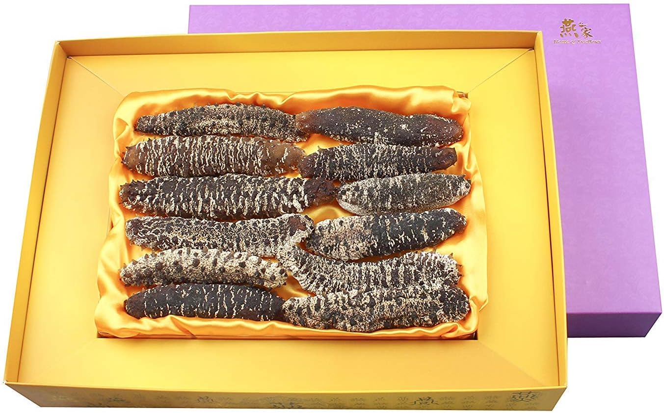 Home of Swallows Hokkaido Thorny sea Cucumber, 8 Tael Package, (燕之家北海道海鼠刺參禮盒),Made in Hong Kong