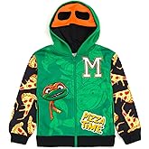 Teenage Mutant Ninja Turtles Fleece Zip Up Cosplay Hoodie Toddler to Big Kid Sizes (2T - 10-12)