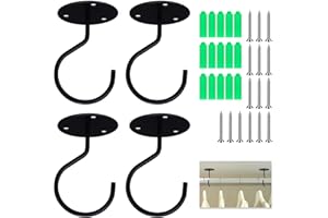 Sekonow Closet Rod Bracket, 1.5 Inch Heavy Duty Metal Closet Rod Holders with Screws Closet Rod Support for Wardrobe Shelf Cl