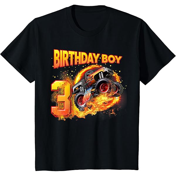 Monster Truck Monster 1st Birthday Shirt Kids Birthday Boy