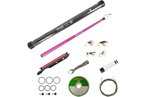 Aventik FreshStart Tenkara Rod in 7ft/8ft, Complete Beginner Tenkara Rod Kit, 24T Carbon Fiber, Easy to Cast Flexible Durable