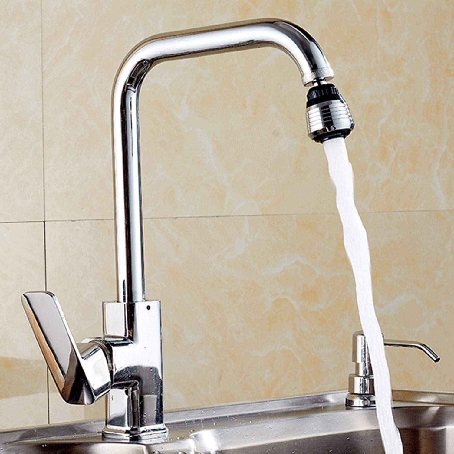 Victorig New Home Kitchen Badezimmer Nützliche Wasserhahn Bubbler Saving Water Spill 360 ° Wasserauslauf Filter Wasserhähne mit Hebel