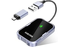 SAILNER Wireless Carplay Adapter for Apple Converts OEM Wired to Wirelss Car Play Adapter for iPhone Fit for Cars from 2015 and iPhone 6 Above(Applicable to Cars with Carplay)