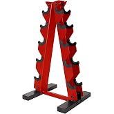 Cap Dumbbell Rack for Home Gym, Space-Saving Free Weight Rack, Compact Weight Storage Rack for Hex Dumbbells, 3-Tier &amp; 5-Tier Options, 80-200lb Capacity