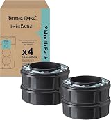 Tommee Tippee Twist & Click Nappy Bin Refills 4x 10.5m Original Cassettes