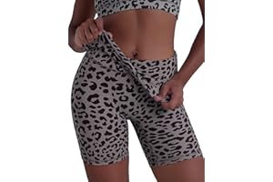 Sunzel Fold Over Biker Shorts Women High Waisted No Front Seam Tummy Control Compression Workout Athletic Gym Yoga Shorts