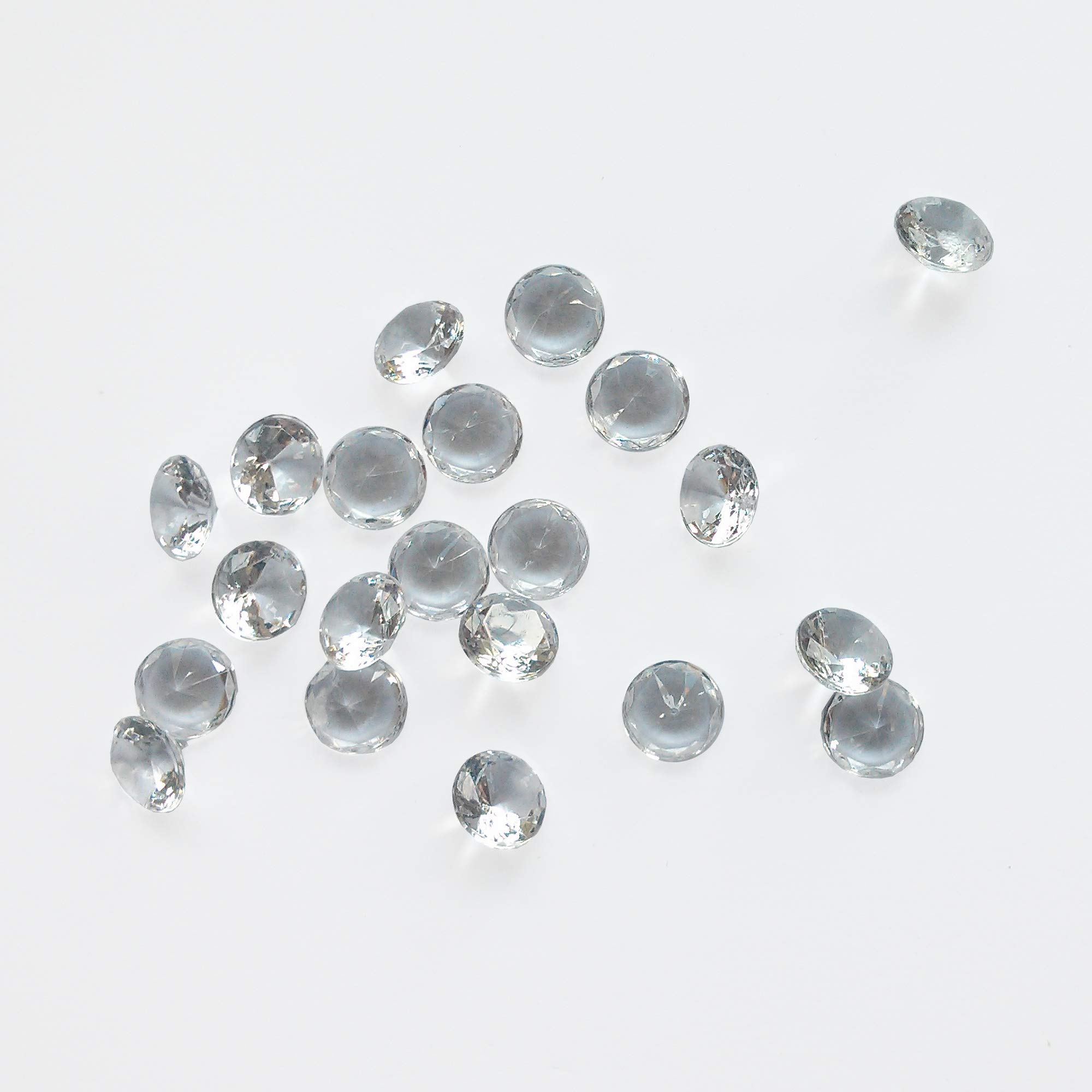 2000 Diamond Confetti Wedding Table Scatter Acrylic Crystals Diamond Decoration (Clear, 10mm - 4 Carat)