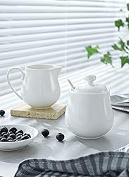 Sweese 12 Ounce Porcelain Sugar and Creamer