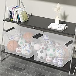 Ucake 40 Quart Large Plastic Storage Bins with