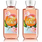 Bath and Body Works Gift Set of of 2 - 10 Fl Oz Shower Gel (Pretty as a Peach) Multicolor