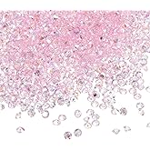 PATIKIL 14000Pcs Wedding Table Scatter Confetti Crystals 3mm Acrylic Diamonds Vase Fillers Gems for Table Centerpiece Decorations Bridal Shower Party, Light Pink AB