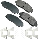 Akebono - ACT1089A Ultra-Premium Ceramic Front Disc Brake Pads , GREY